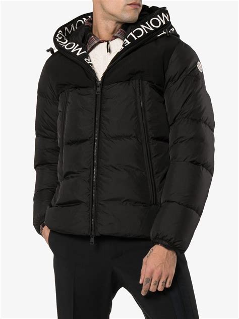 moncler padded hooded jacket